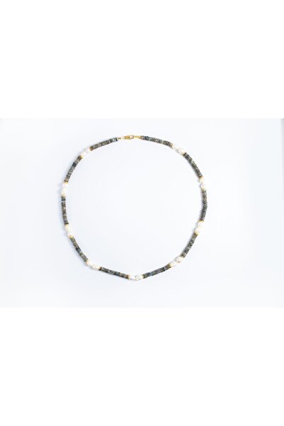 MODA Labradonit Taşlı İnci Kolye