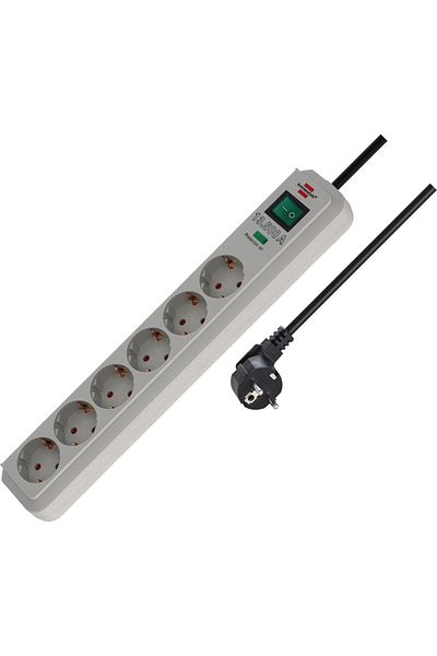 STOREMAX Bystoreby 13.500 Ampere 6-Plus Current Protected Extension Socket Beya Newdesing 646268