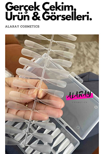 YAYOGE Jel Tips Yeni Nesil Hızlı Tırnak Uzatma 240 Adet Özel Kutusunda Soft J...