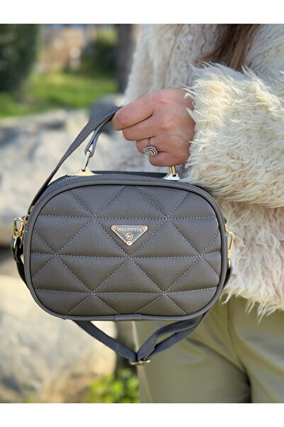 DEV 3 ADAM Simple and Stylish Women's Cross Shoulder and Hand Bag with Gray Compartments and Adjustable Straps