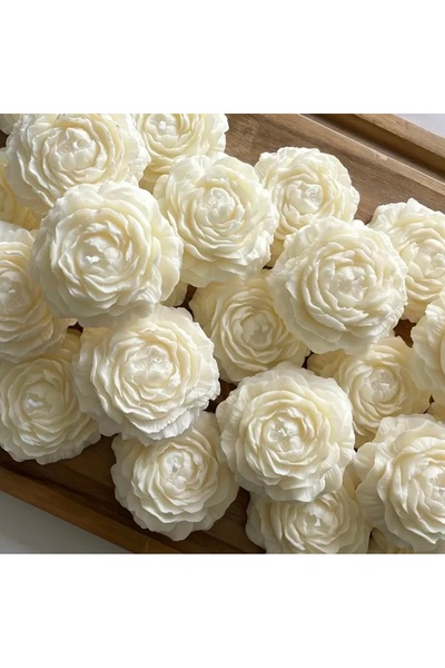 ALİVİONS ŞAKAYIK  DOĞAL GÜL KOKULU MUM | (1 ADET) %100 SOYA WAX |