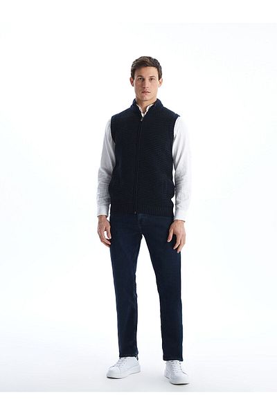 LC Waikiki Lcwk Standard Fit Stand Collar Men's Knitwear Vest