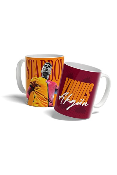 offside Yunus Akgün Kupa Starboy Tasarımlı Baskılı Sarı Kırmızı Taraftar Hedi...