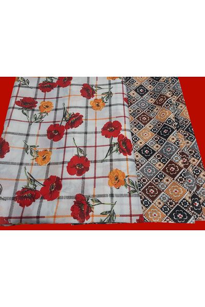 LindoHome Oversized Raschel Table and Tableware Cloth, Stain-Proof, 2 Pieces, 220X200 cm