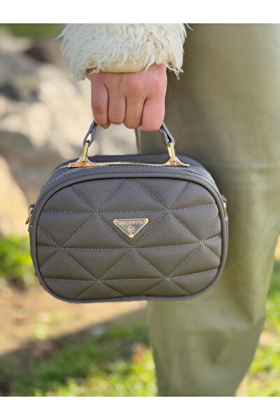 DEV 3 ADAM Simple and Stylish Women's Cross Shoulder and Hand Bag with Gray Compartments and Adjustable Straps