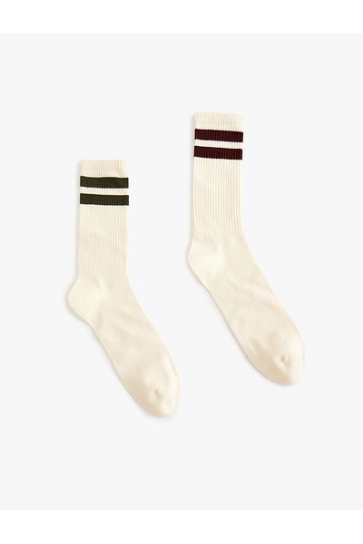 Koton Tennis Socks 2 Pack Multicolored