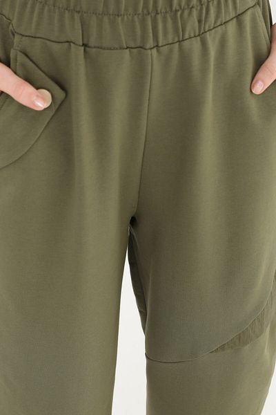 Puane Women's Loose Fit High Waist Button Detailed Combed Cotton Pants P 1810500
