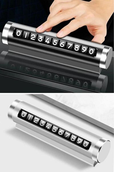 optana Auto Phone Number Flip Aluminum Case Auto Parking Numberer Parkingmatic Phone Number