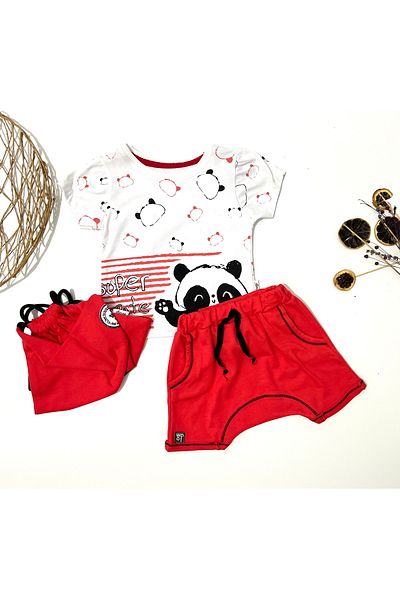 Wogi Bebi̇too Bag Gift Shorts Set Bottom Top Set