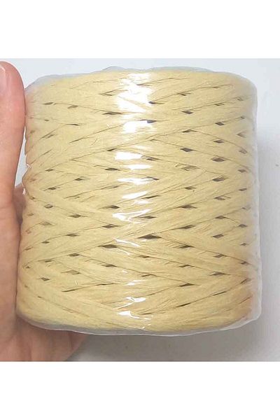 Nusrat Bilişim Straw Color Raffia Rope - Bag Accessory