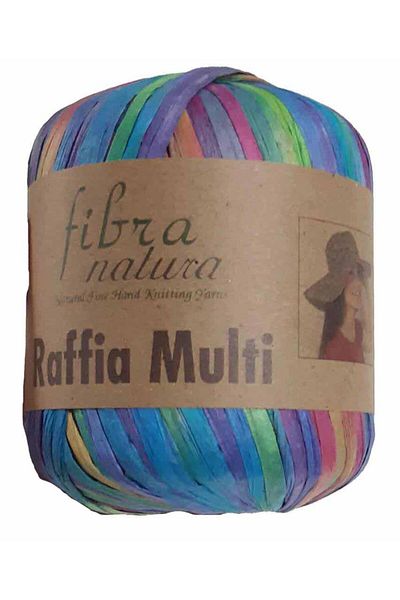 Himalaya Blue Raffia Rope Marbled - Bag Accessory