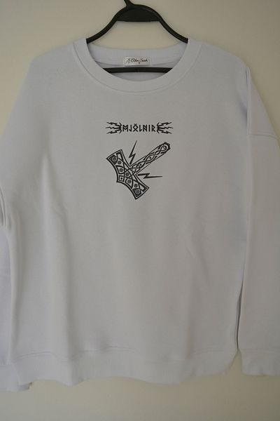 EldenStitch Hanorac oversize unisex brodat Mjölnir
