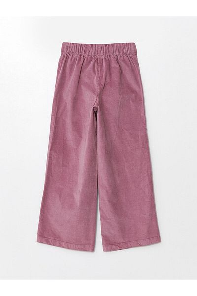 LC Waikiki Lcwk Elastic Waist Wideleg Velvet Girls' Pants