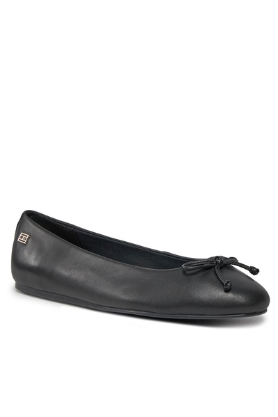 Tommy Hilfiger Essentıal Leather Ballerına