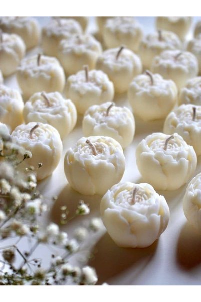 Genel Markalar Mini şakayık mum pinterest (10 adet)