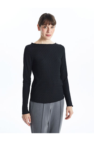 LC Waikiki LCWK Bisiklet Yaka Dokulu Kadın Body