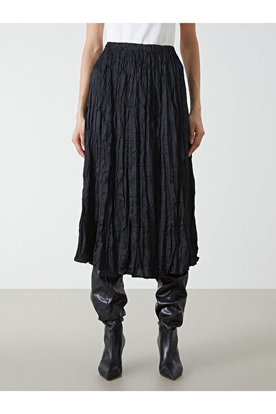 LC Waikiki Satin Women's Skirt with Elastic Waist