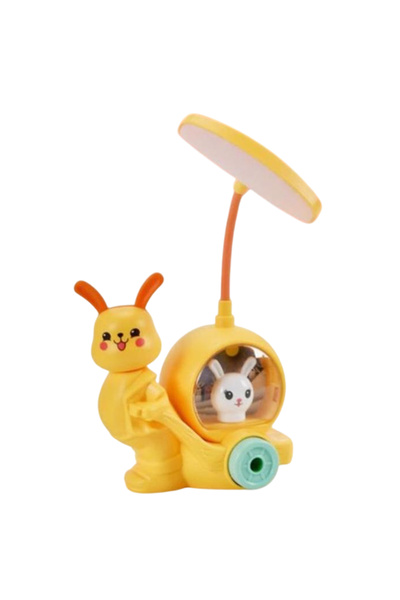 Sensoria Sevimli Tavşan Çocuk Odası Gece Lambası Masa Lambası Kalemtraş Usb S...