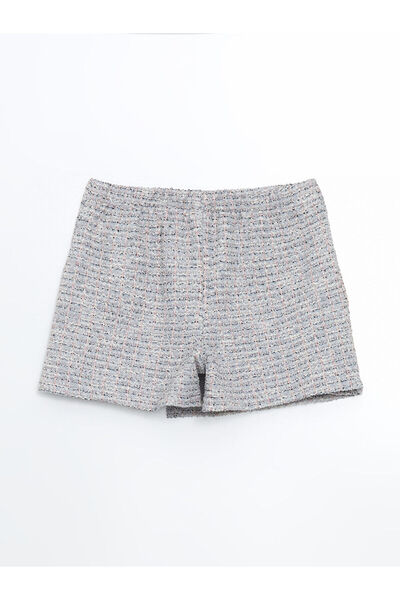 LC Waikiki LCW Kids Beli Lastikli Kız Çocuk Tüvit Şort Etek