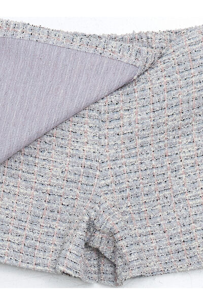 LC Waikiki LCW Kids Beli Lastikli Kız Çocuk Tüvit Şort Etek