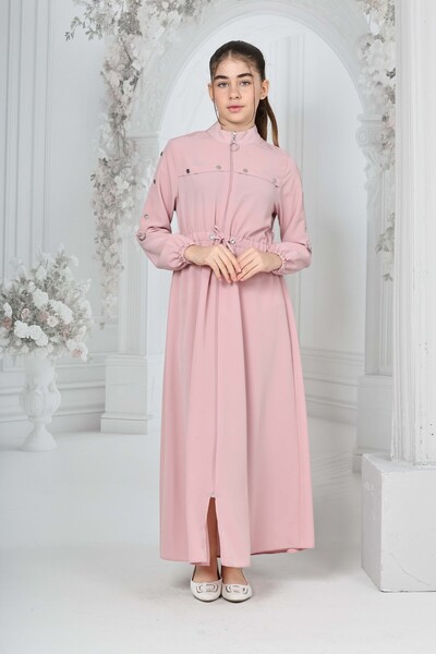 Jannock Κοριτσίστικη Τούνελ Με Ζώνη Κρυστάλλινης Κρεπ Μακριά Χαλαρή Φεράτσε