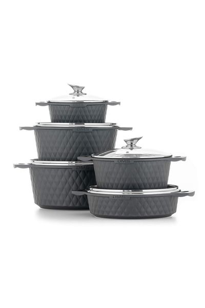 DMS GERMANY GRANIT Dish Cookware Set - 15 Pieces