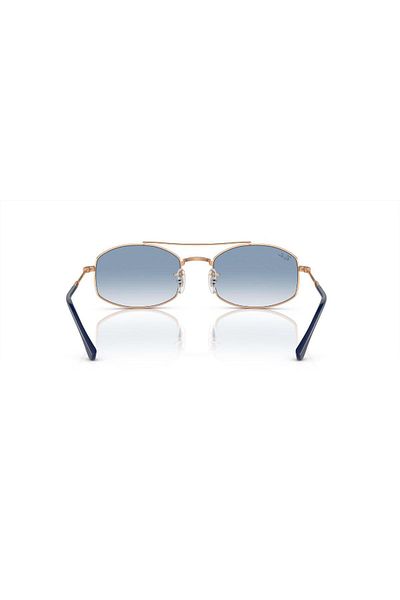 Ray-Ban Ray Ban Unisex Oval Sunglasses- Rb 3719 - Lense Size:51mm - Rose Gold