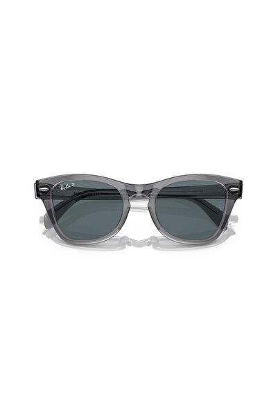 Ray-Ban Ray Ban Unisex Square Sunglasses- Rb 0707s - Lense Size:53mm - Transparent Grey