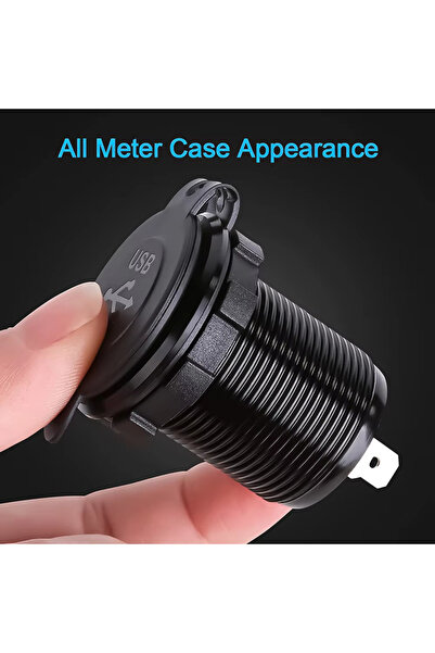 Genel Markalar SE-2404 3PORT USB şarj soketi Karavan Araç Tekne Şarj Cihazı 12-24V USB Çıkışı Dokunmatik Panel