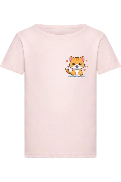 Merchcode Girls Cute Cat -  T-Shirt