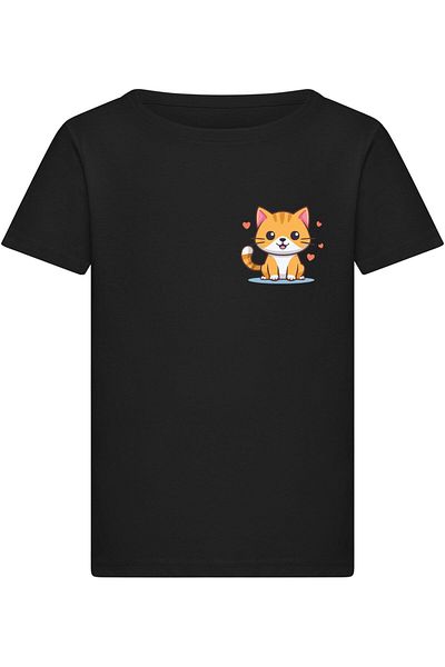 Merchcode Girls Cute Cat -  T-Shirt