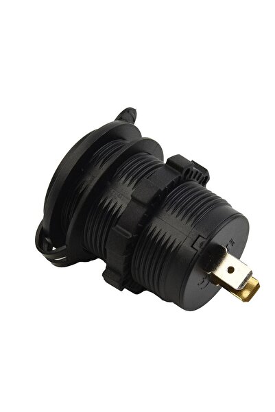 Genel Markalar Su Geçirmez Kapaklı 12-24v Çift Usb Tekne Araba Şarj Soketi 2'li 5V/1A - 5V/2.1A USB Şarj