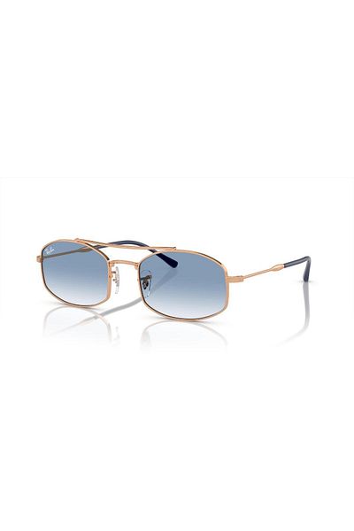 Ray-Ban Ray Ban Unisex Oval Sunglasses- Rb 3719 - Lense Size:51mm - Rose Gold