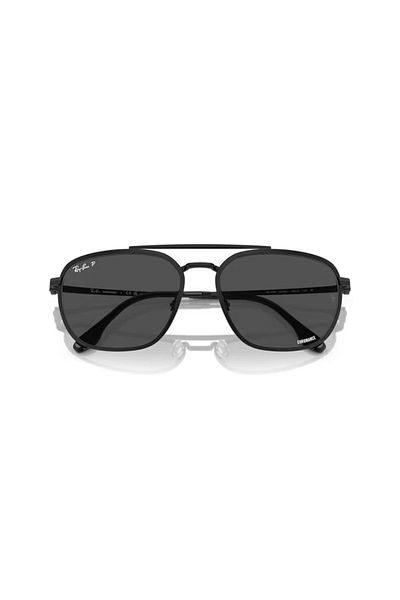 Ray-Ban Ray Ban Unisex Square Sunglasses- Rb 3708 - Lense Size:59mm - Black