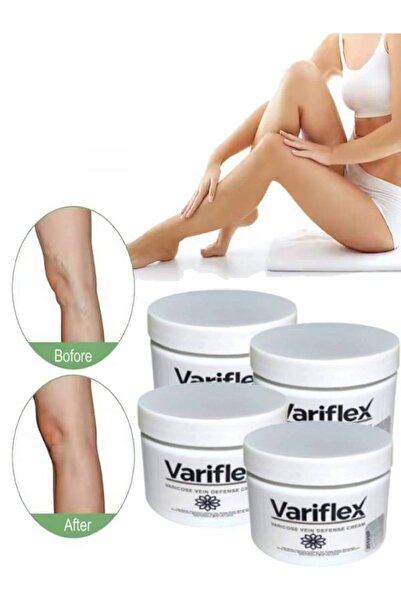 Genel Markalar Variflex Varicose Vein Defense Cream Varısler için 150 ml x 4 ...