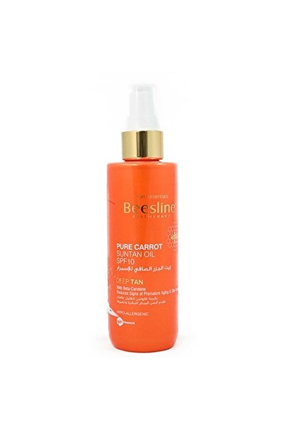 Beesline زيت تسمير البشرة بخلاصة الجزر بعامل حماية من الشمس 10، 250 مل
