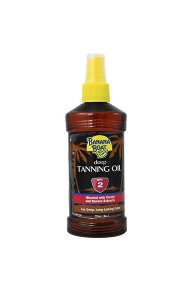 Banana Boat زيت تسمير داكن بعامل حماية من الشمس 2، 236 مل