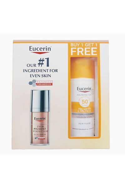 Eucerin Sun Fluid + Even Pigment Perfector Dual Serum 1+1