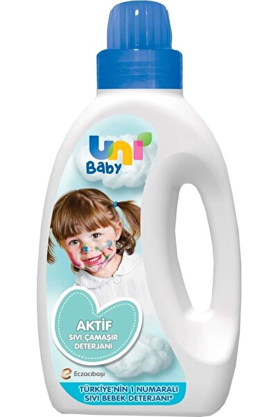 Uni Baby Sıvı Çamaşır Deterjanı 1500 ml Aktif + Yumuşatıcı 1500 ml Hassas Hipoalerjenik Karma 6 Lı Set