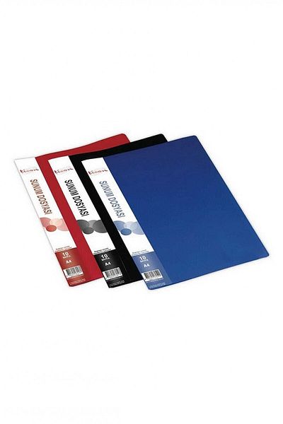 Ticon 10 Pieces of Presentation Files 3 Pieces (BLACK-RED-BLUE)