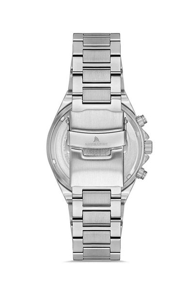 Navimarine Nm265-02 Multifunction Silver Color Steel Men's Wrist Watch