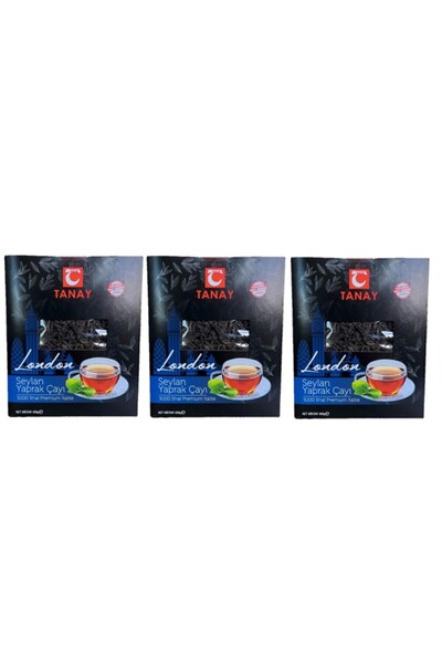 LONDON İTHAL YAPRAK SEYLAN ÇAY 400 gr X 3 ADET
