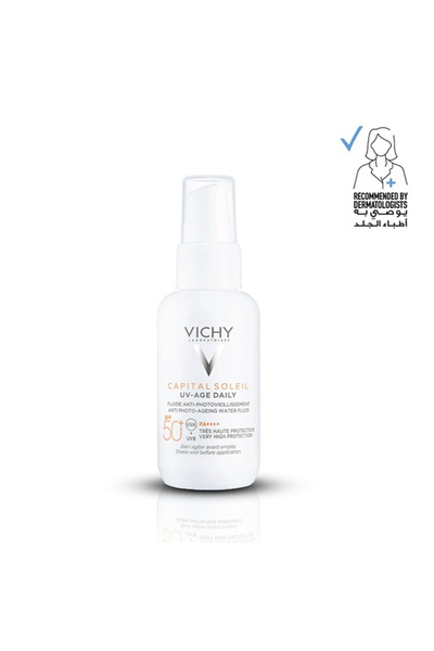 Vichy واقي شمسي للوجه من كابيتال سوليل يو في إيج ديلي SPF50+، 40 مل