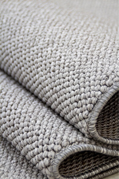 stil carpet Bukle Loop Yumuşak Dokulu Gri Dokuma Halı-Yolluk