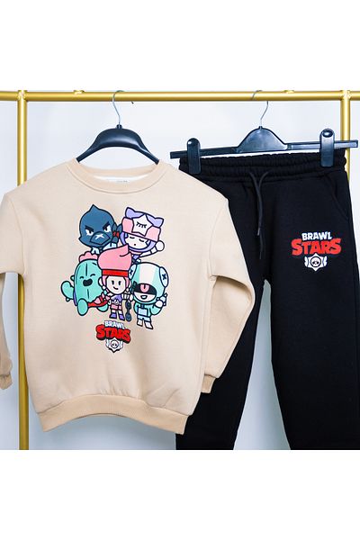 BookOrBook Brawl Stars 3 Thread Raster Premium Quality Kids Tracksuit Set