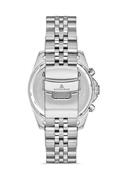 Navimarine Nm009-03 Multifunctional Silver Color Steel Men's Wristwatch