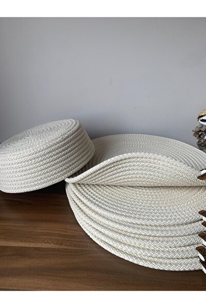 Naspar 6 Pieces Ecru/American Serving 1 Piece Wicker Bread Basket