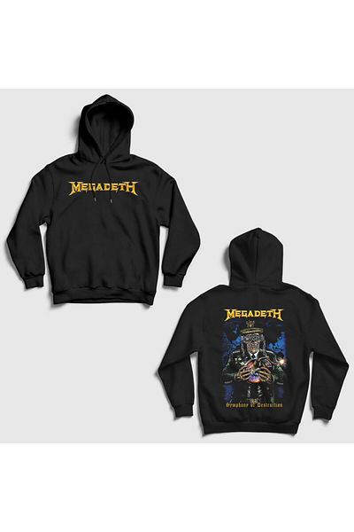 Presmono Φούτερ Megadeth Symphony Of Destruction Unisex Μαύρη κουκούλα - Εκτύπωση στην πλάτη 517977 ττ