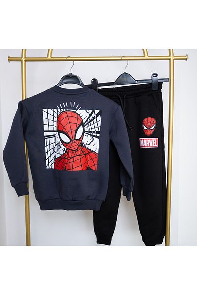 BookOrBook Spiderman 3 Thread Raster Premium Quality Kids Tracksuit Set