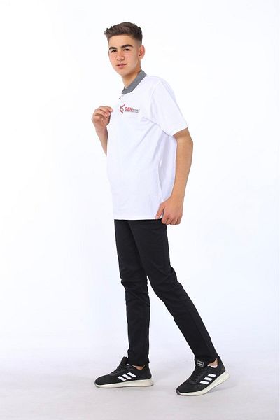GÜMÜŞ COLLECTİONS Navy Blue Unisex Linen Slim Fit Cut Lycra Canvas School Pants High School/School